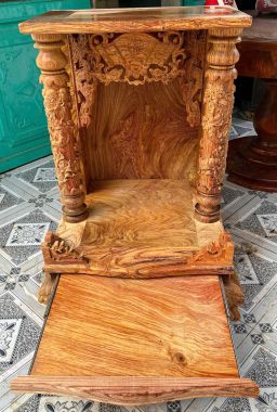 Khám Thờ Thần Tài - Thổ Địa (Cột Tiện)